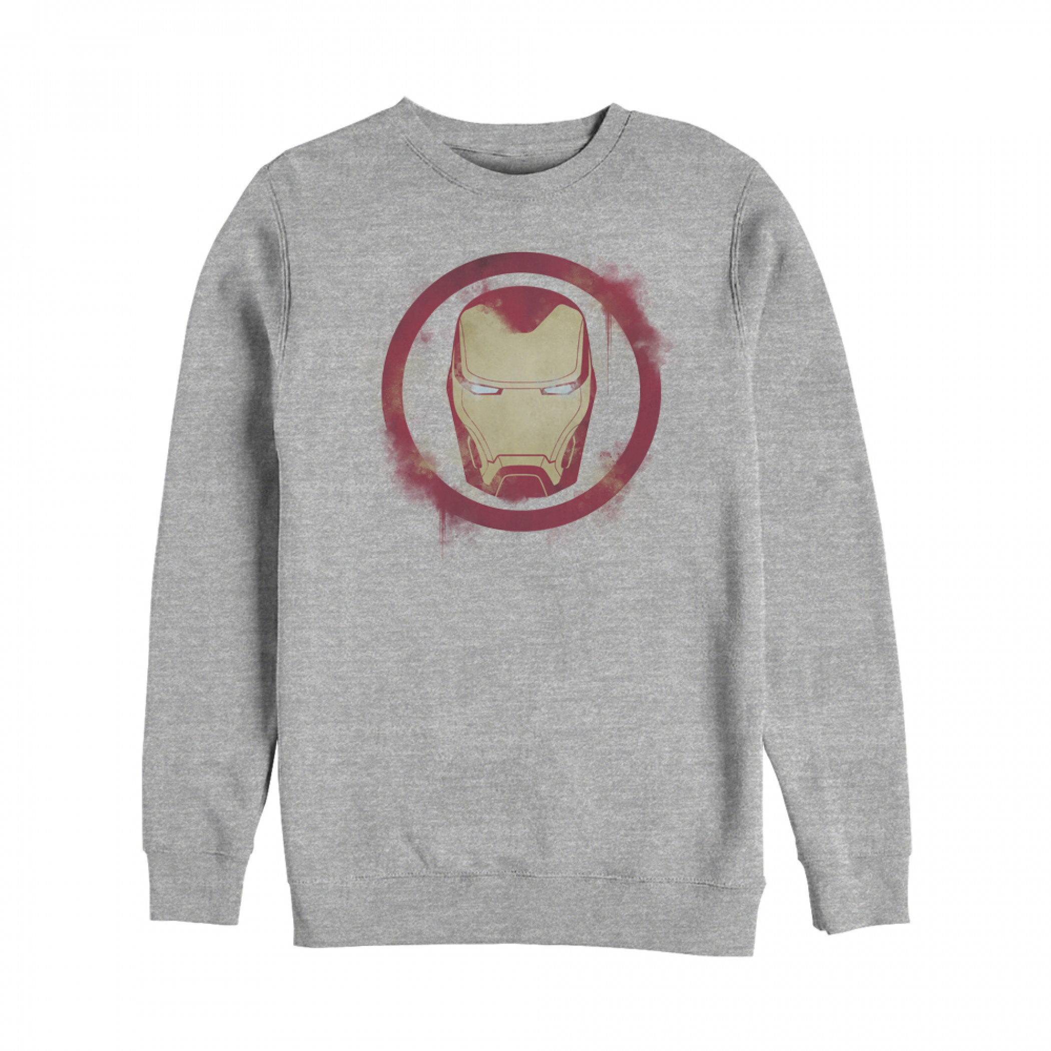 Iron Man Painted Logo Crewneck Sweatshirt